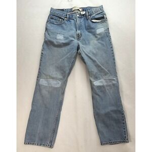 Levis 505 Distressed Jeans Patches Relaxed‎ Fit 36x32